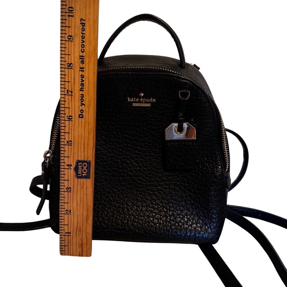 Kate Spade New York Mini Caden Leather Backpack Black‎ Satchel Purse Adjustable main image 13